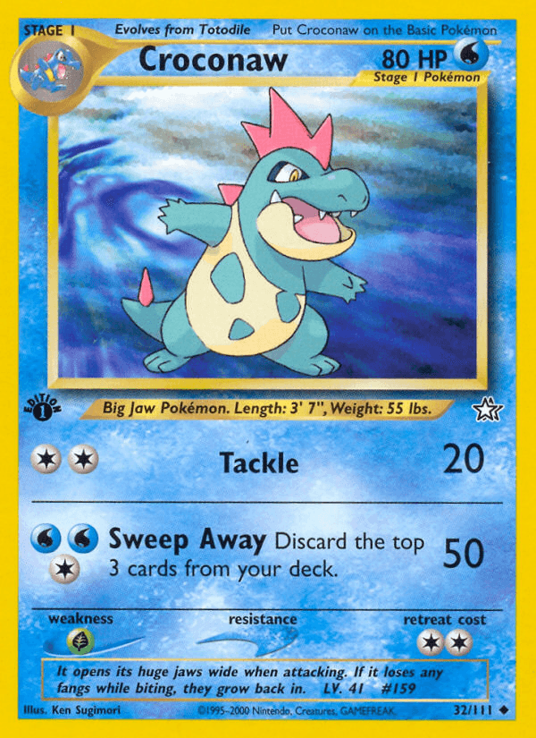 Croconaw Neo Genesis card