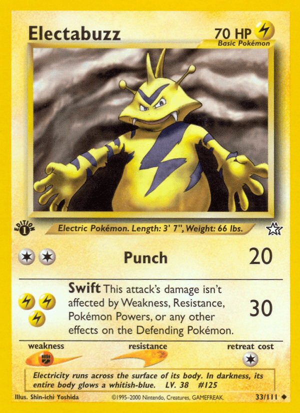 Electabuzz Neo Genesis card