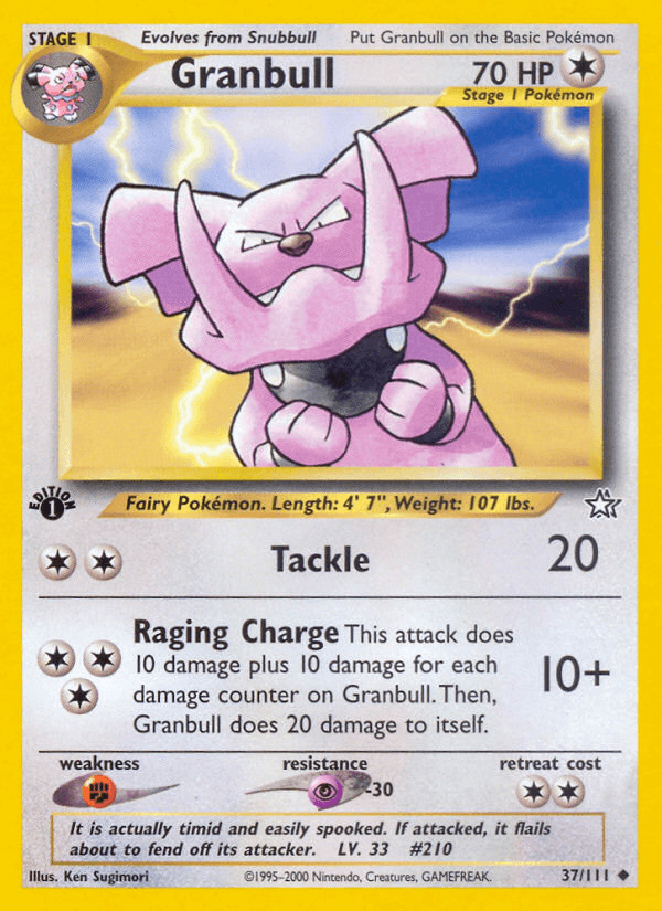 Granbull Neo Genesis card