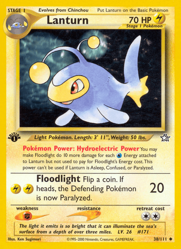 Lanturn Neo Genesis card