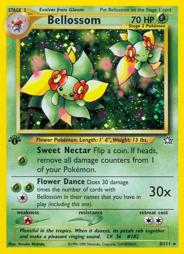 Bellossom Neo Genesis card