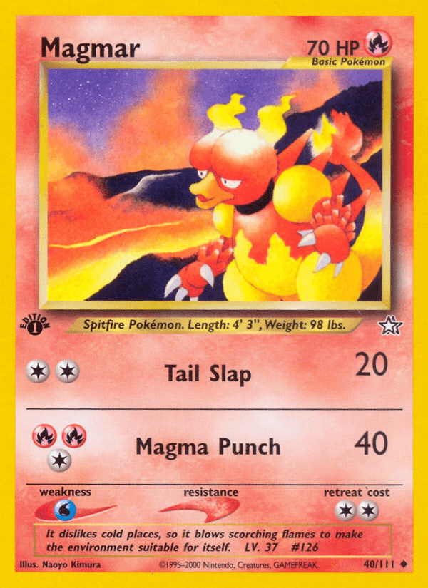 Magmar Neo Genesis card