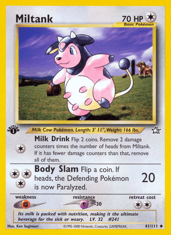 Miltank Neo Genesis card