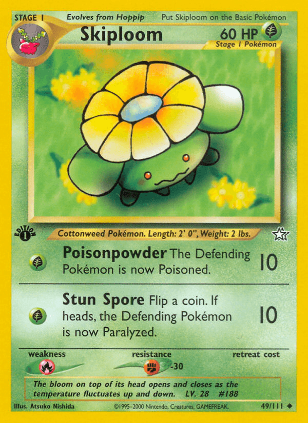 Skiploom Neo Genesis card