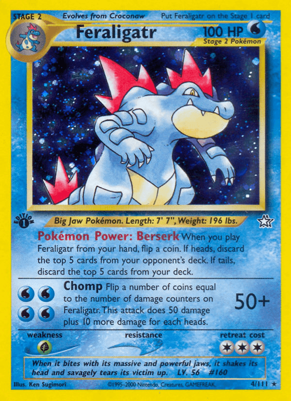 Feraligatr Neo Genesis card