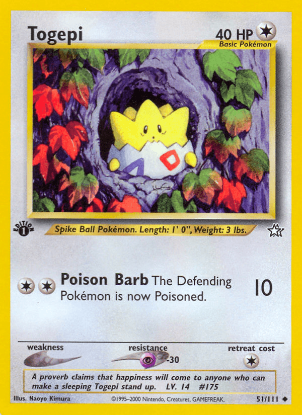 Togepi Neo Genesis card