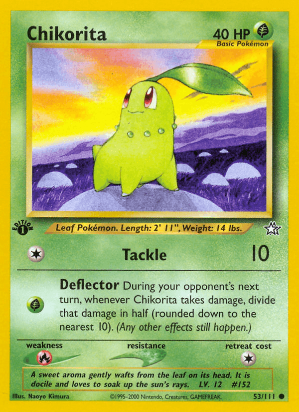 Chikorita Neo Genesis card