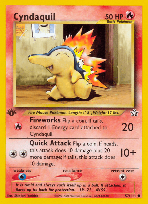 Cyndaquil Neo Genesis card