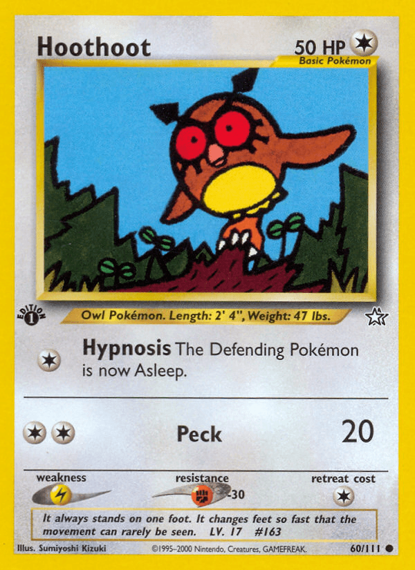 Hoothoot Neo Genesis card