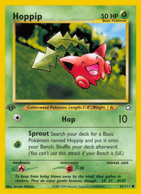 Hoppip Neo Genesis card