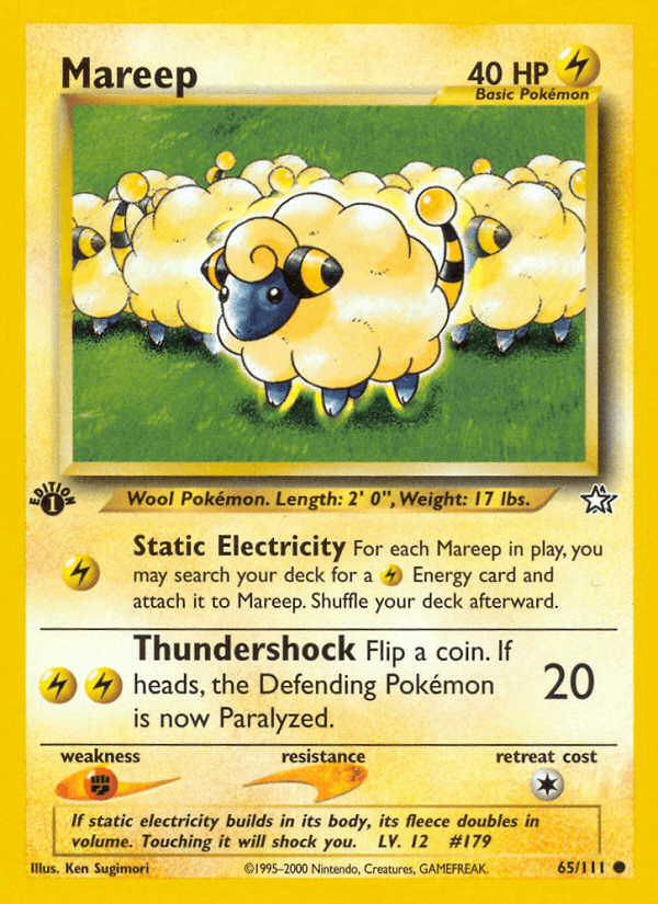 Mareep Neo Genesis card