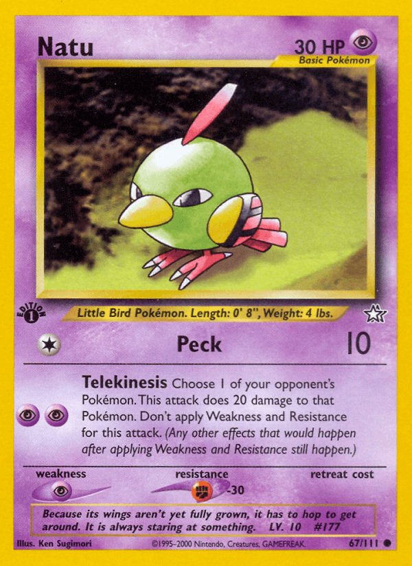 Natu Neo Genesis card