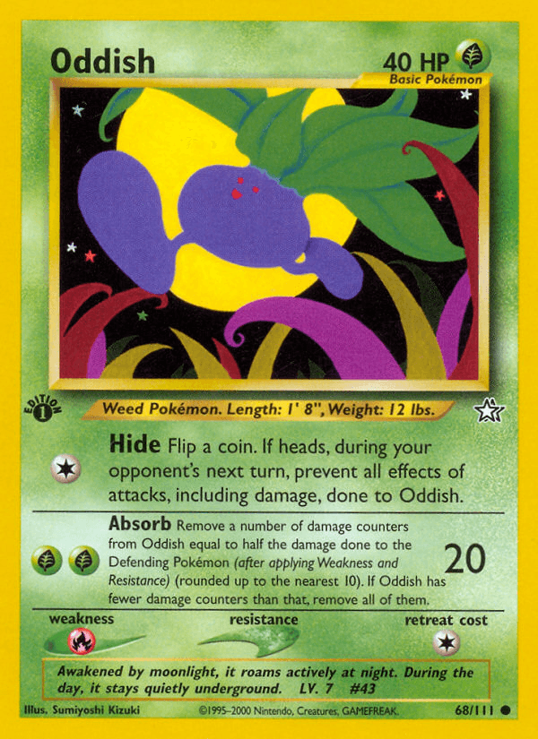 Oddish Neo Genesis card