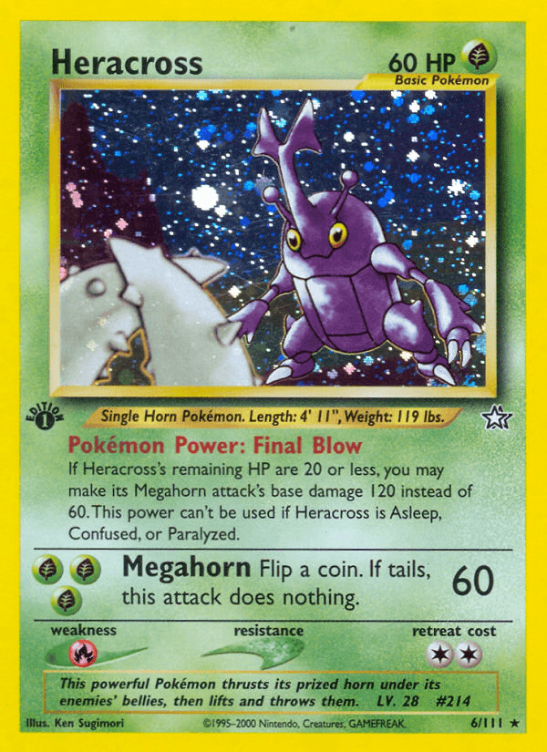 Heracross Neo Genesis card