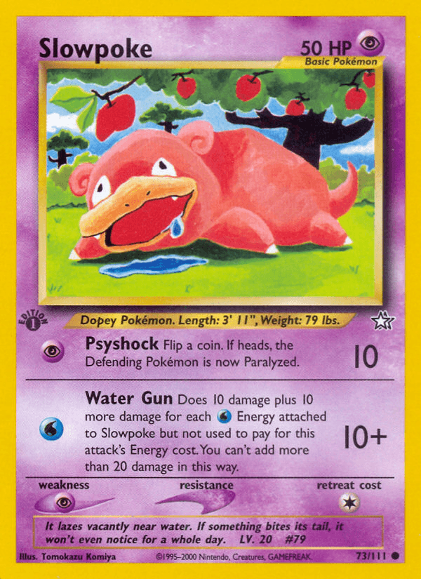 Slowpoke Neo Genesis card