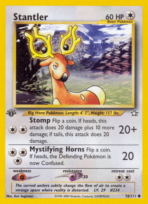 Stantler Neo Genesis card