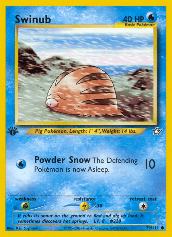 Swinub Neo Genesis card
