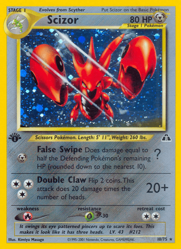 Scizor Neo Discovery card