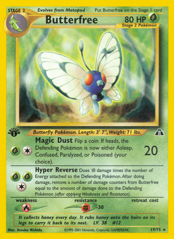 Butterfree Neo Discovery card