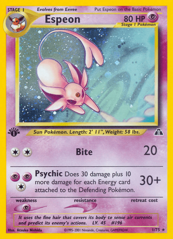 Espeon Neo Discovery card