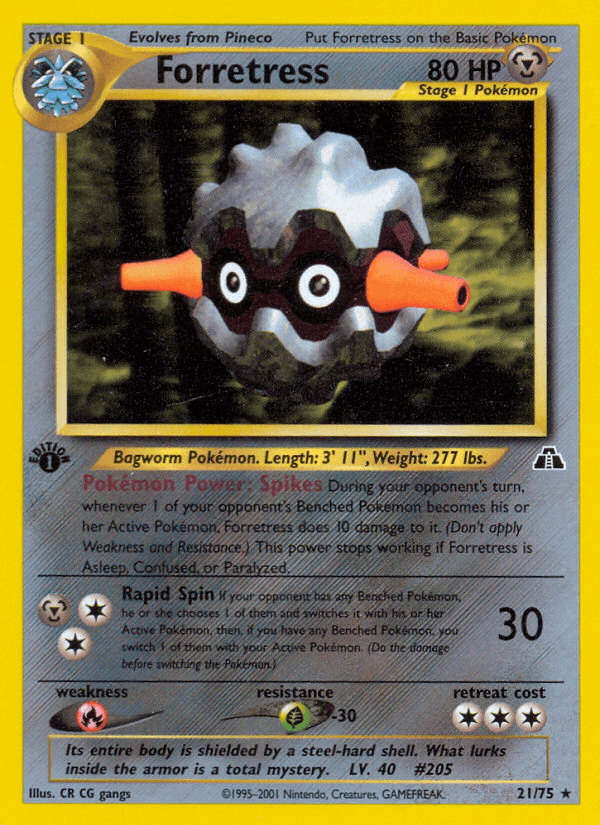 Forretress Neo Discovery card