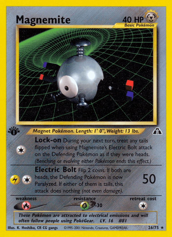 Magnemite Neo Discovery card