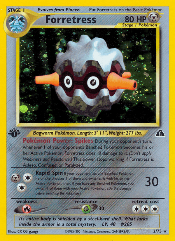 Forretress Neo Discovery card