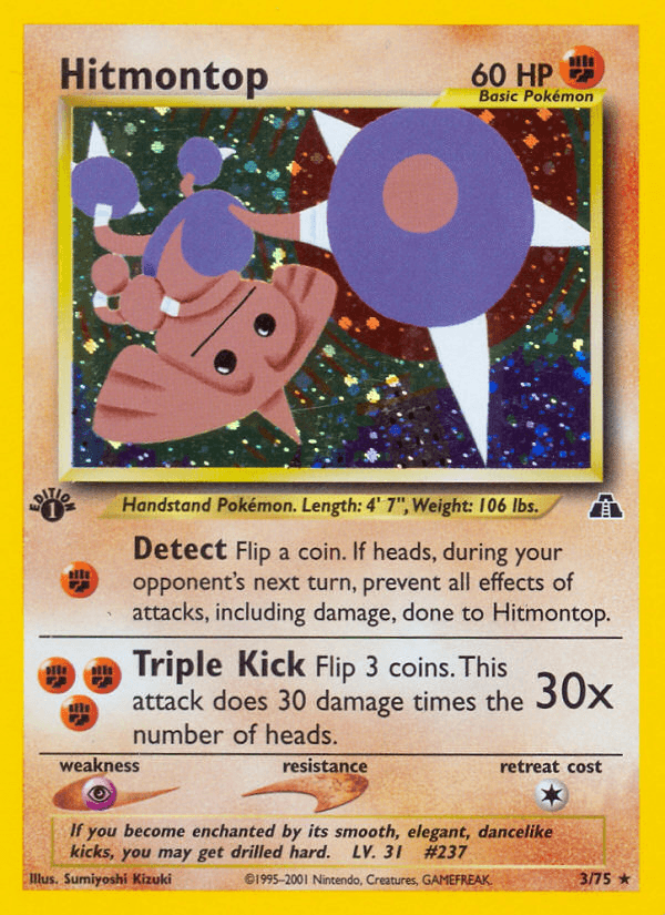 Hitmontop Neo Discovery card