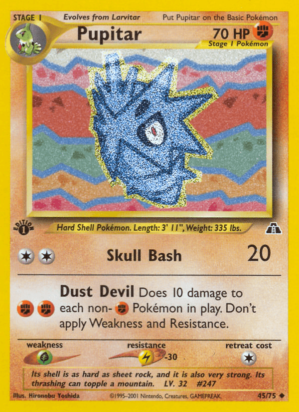 Pupitar Neo Discovery card