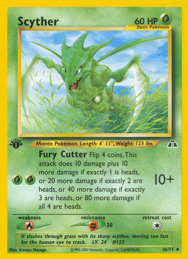 Scyther Neo Discovery card