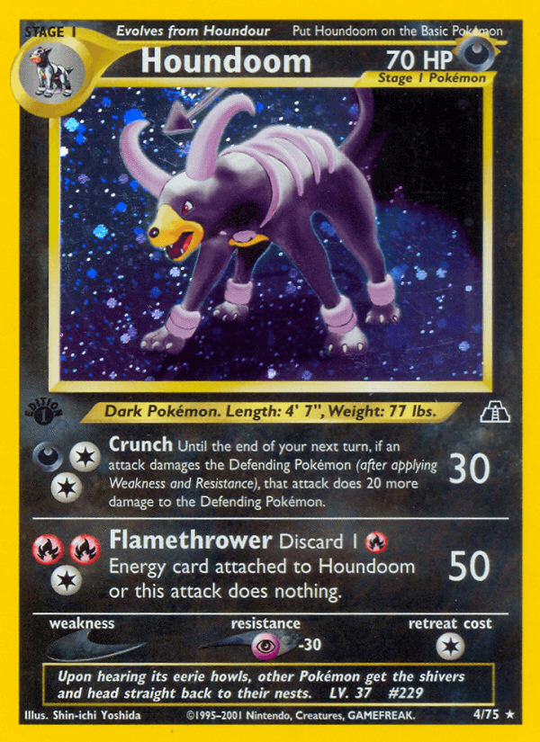 Houndoom Neo Discovery card