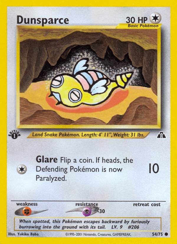 Dunsparce Neo Discovery card