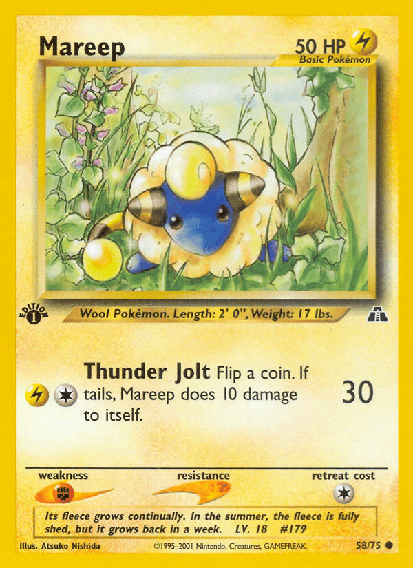 Mareep Neo Discovery card