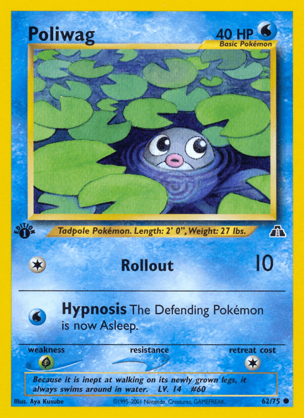 Poliwag Neo Discovery card