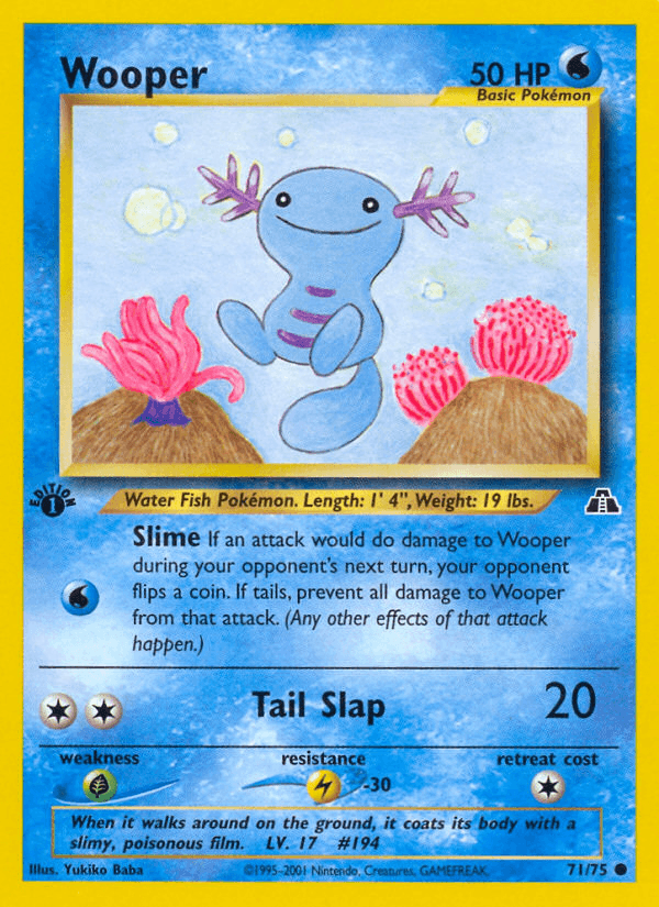 Wooper Neo Discovery card