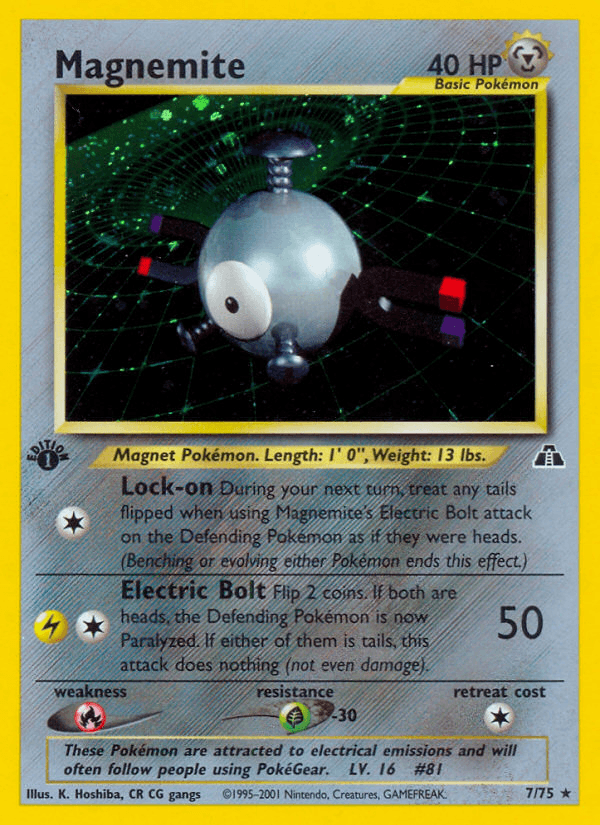Magnemite Neo Discovery card