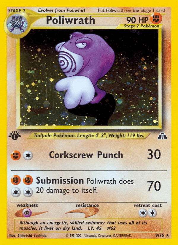 Poliwrath Neo Discovery card