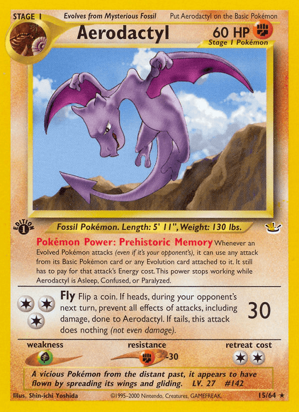 Aerodactyl Neo Revelation card