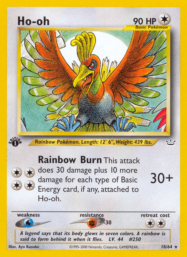 Ho-oh Neo Revelation card