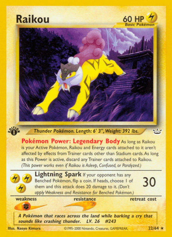 Raikou Neo Revelation card