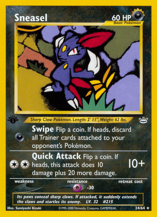 Sneasel Neo Revelation card