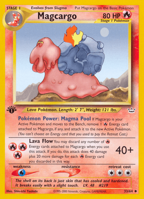 Magcargo Neo Revelation card