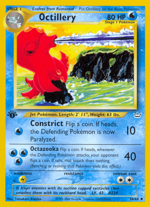 Octillery Neo Revelation card