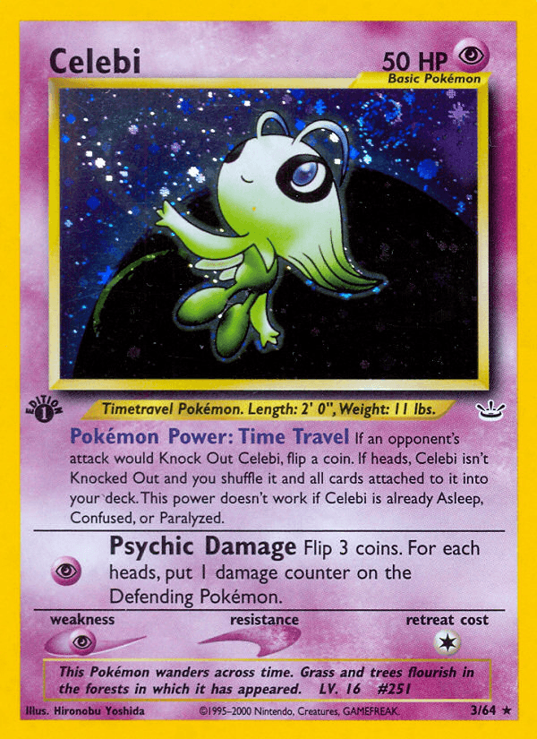 Celebi Neo Revelation card