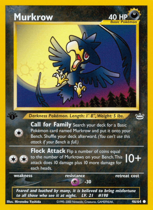 Murkrow Neo Revelation card