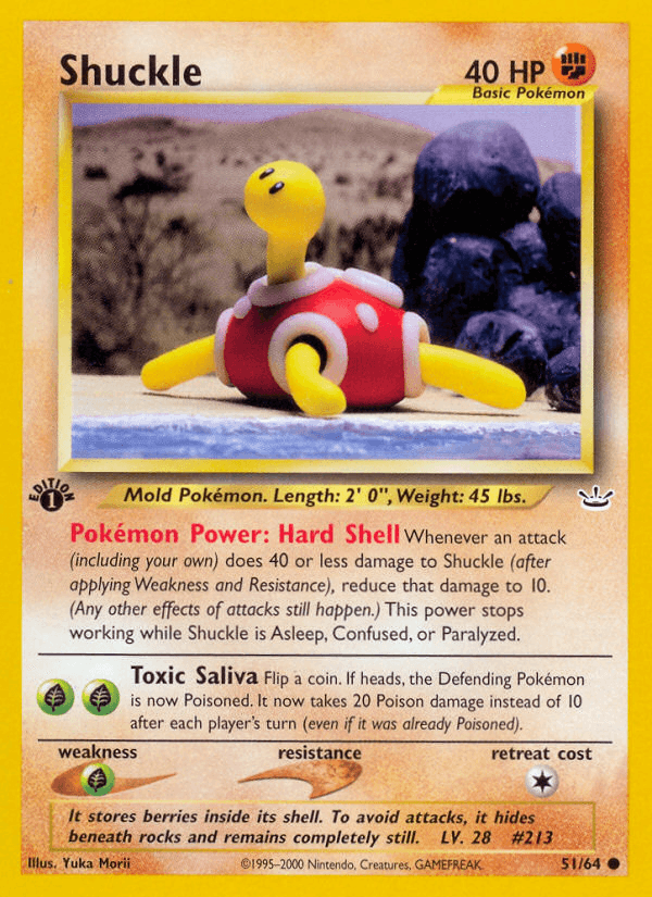 Shuckle Neo Revelation card
