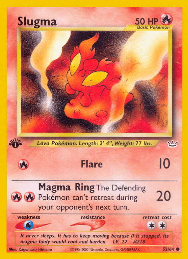 Slugma Neo Revelation card