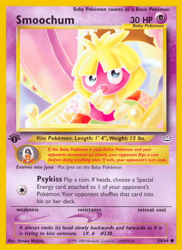 Smoochum Neo Revelation card