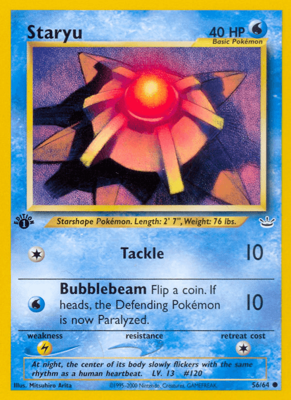 Staryu Neo Revelation card