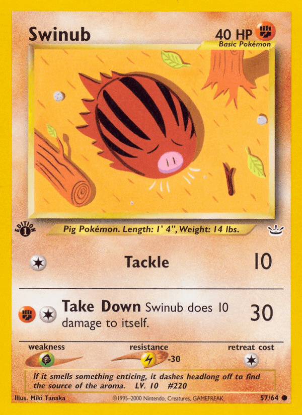 Swinub Neo Revelation card
